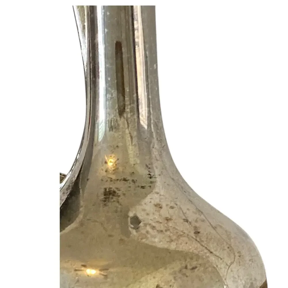 Vintage Davco Silver Ltd. Silver Single bud vase with handle *Flawed*